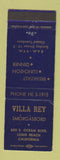 Matchbook Cover - Villa Rey Smorgasbord Long Beach CA WEAR