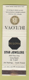 Matchbook Cover - Star Jewelers Bulova Watches Long Beach CA WORN