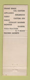 Matchbook Cover - Noble's Auto Parts Long Beach CA