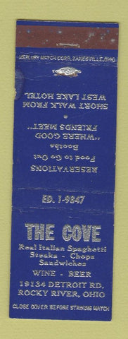 Matchbook Cover - The Cove Rocky River OH WORN