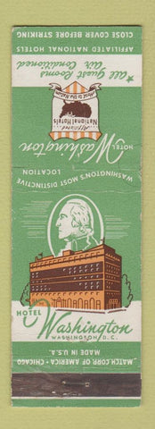 Matchbook Cover - Hotel Washington Washington DC