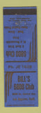 Matchbook Cover - Bill's 6800 Club Los Angeles CA WEAR
