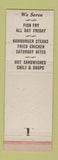 Matchbook Cover - Club 62 Cudahy WI WEAR