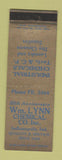 Matchbook Cover - Wm Lynn Chemical Indianapolis IN