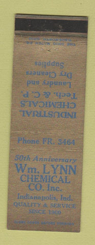 Matchbook Cover - Wm Lynn Chemical Indianapolis IN