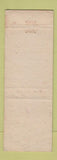 Matchbook Cover - The Chef White Fox Cafe WEAR