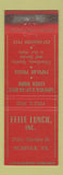 Matchbook Cover - Elite Lunch Norfolk VA WEAR
