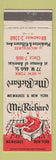 Matchbook Cover - Mr Richard Steak New York City Milwaukee WI