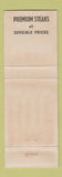 Matchbook Cover - Mr Richard Steak New York City Milwaukee WI