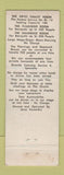 Matchbook Cover - The Chalet Restaurant Dillsburg PA