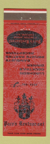 Matchbook Cover - Pace's Restaurant Cortland NY