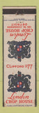 Matchbook Cover - London Chop House Detroit MI WEAR