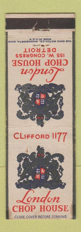 Matchbook Cover - London Chop House Detroit MI WEAR