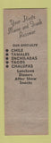 Matchbook Cover - Chile Bowl Mexican Restaurant Louisville KY