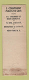 Matchbook Cover - Irving Savings Bank 1951 New York City WEAR