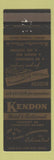 Matchbook Cover - Kendon Motel Restaurant Livingston IL Route 66