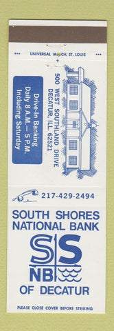 Matchbook Cover - South Shores National Bank Decatur IL