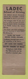 Matchbook Cover - Los Angeles Drivers School CA WEAR