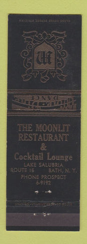 Matchbook Cover - Moonlit Restaurant Bath NY