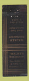Matchbook Cover - Walker Restaurant Brooklyn NY WEAR