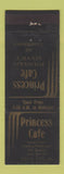Matchbook Cover - Princess Cafe Iowa City IA WEAR