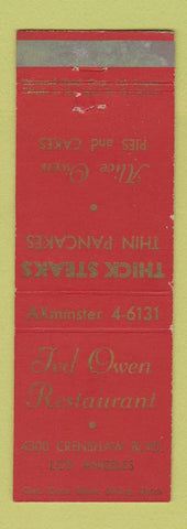 Matchbook Cover - Ted Owen Restaurant Los Angeles CA WEAR