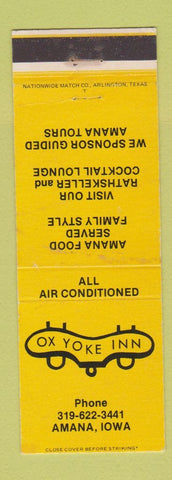Matchbook Cover - Ox Yoke Inn Amana IA