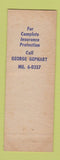 Matchbook Cover - South Media Fire Company Fund Drive PA? 1955 WEAR