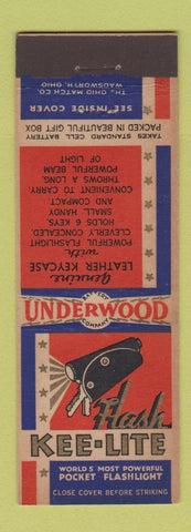 Matchbook Cover Kee Lite Leather Keycase product Underwood Battery Cleveland OH