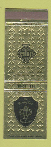 Matchbook Cover - Country Club of Indianapolis IN