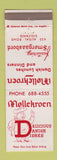 Matchbook Cover - Mollekroen Danish Restaurant Solvang CA