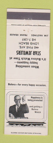 Matchbook Cover - Star Jewelry Long Beach CA Buloa Watches WEAR