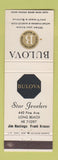 Matchbook Cover - Star Jewelry Long Beach CA Buloa Watches WEAR