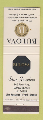 Matchbook Cover - Star Jewelry Long Beach CA Buloa Watches WEAR
