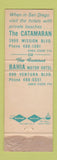 Matchbook Cover - Sand & Sea Motel Long Beach CA WORN