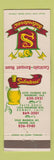 Matchbook Cover - Salvatores' Downey Paramount Anaheim CA
