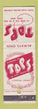 Matchbook Cover - Tops Waikiki Hawaii WEAR