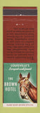 Matchbook Cover - Brown Hotel Louisville KY horse
