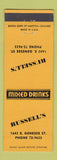 Matchbook Cover - Russell's Bar Buffalo? NY