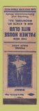 Matchbook Cover - Palmer House Nite Club Rockford IL low phone # WORN