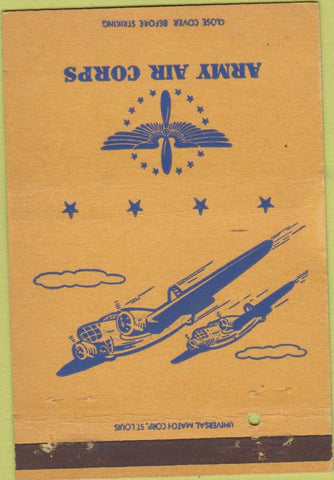 Matchbook Cover - Army Air Corps 40 Strike