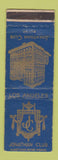 Matchbook Cover - Jonathan Club Los Angeles CA WORN