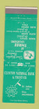 Matchbook Cover - Clinton National Bank Elsie MI