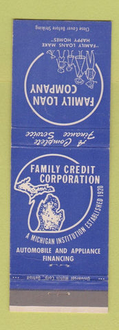 Matchbook Cover - Family Loan Company Saginaw MI