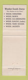 Matchbook Cover - Traverse City Bay Woolen Company Ludington Cadillac MI