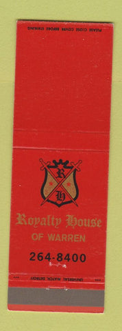 Matchbook Cover - Royalty House of Warren MI