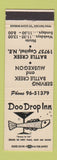 Matchbook Cover - Doo Drop Inn Battle Creek Muskegon MI
