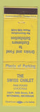 Matchbook Cover - The Swiss Chalet Wyoming MI WEAR
