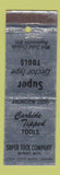 Matchbook Cover - Super Tool Company Detroit MI WEAR