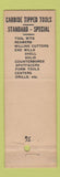 Matchbook Cover - Super Tool Company Detroit MI WEAR